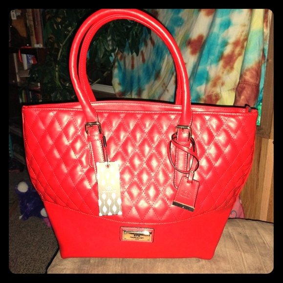 BORSANI FIRENZE BAG! Red Quilted!NWT! - Picture 1 of 7